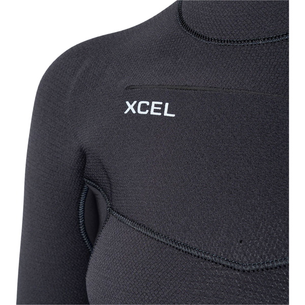 2026 Xcel Womens Comp+ 4/3mm Chest Zip Wetsuit WN43CPC4BK - Black